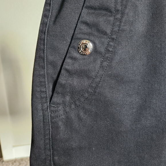 Ralph Lauren Shorts Black Women's Size 6 Silver Snaps - Picture 10 of 11